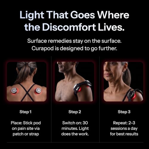 Image of Pain Relief Light Therapy Device Kit | Wearable Pain Management Device for Knee, Back, Neck & Shoulder | Drug-Free | CDSCO Approved | 2 Devices + 50 Patches