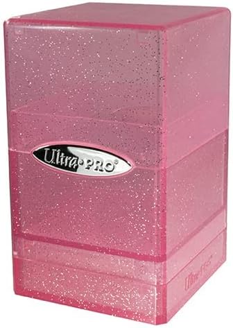 Ultra Pro - Satin Tower 100+ Card Deck Box (Glitter Pink) - Protect Your Gaming Cards, Sports Cards or Collectible Cards In Stylish Glitter Deck Box, Perfect for Safe Traveling image 5
