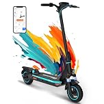 EVERCROSS Trottinette Électrique Adulte 500W, Batterie 48V 624Wh, Autonomie Jusqu’à 60 km, Pneus Increvables 10”, Pliable, Doubles Freins, Écran LED & App,Charge de 150 kg