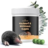 SCHÄDLINGSMEISTER® Mollenverjager & woelmuizenverschrikker - 100 ballen - eukalyPTUS citroengeur - biologisch afbreekbaar - effectief tegen mollen en woelmuizen - Made in Germany