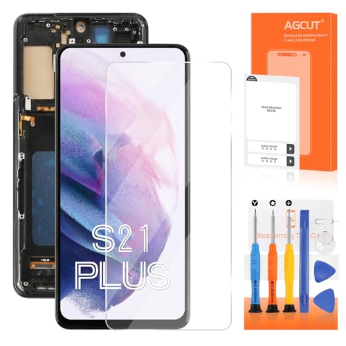 AGCUT LCD Display pour Samsung S21 Plus Écran LCD pour Galaxy S21+ 4G / 5G SM-G996B SM-G996U 6,7