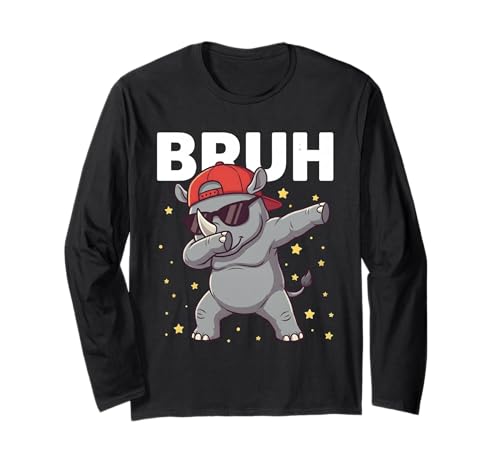 BRUH �ʔ��� Dabbing Rhino �L�b�Y �j�̎q �����D�� ����T�V���c