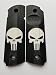 Punisher 1911 Grips in White on Black