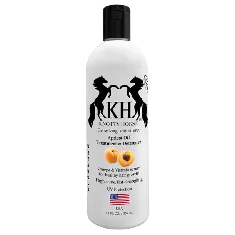 Desembaraçador de Pelagem com Óleo de Damasco para Cavalos Knotty Horse 340 g