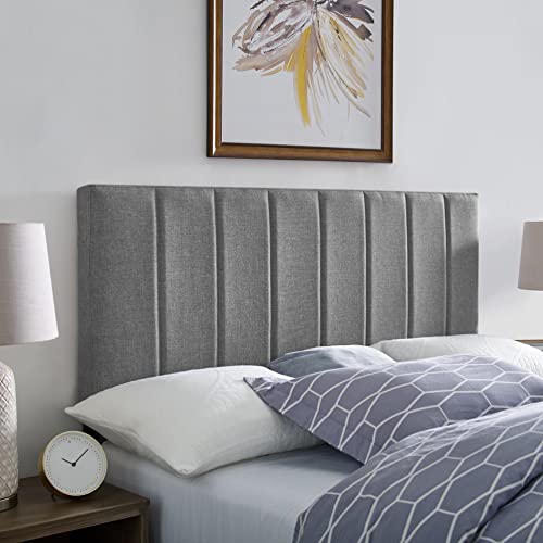 Classic Brands Sienna Tufted Upholstered Headboard, Light Grey Full #TOP3