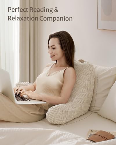 Blissful Diary Reading Pillow, Stylish Bed Pillow With Shredded Memory Foam For Adult Children Backrest thumb #4