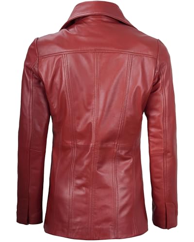Image of Blingsoul Womens Real Leather Jacket - Asymmetrical Leather Jackets for Women