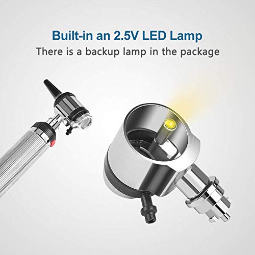 Ear Otoscope Kit - 4X Magnifying Ear Scope With Lights Endoscope Diagnostic Medical Instrument Otoscope - 3 Speculum Tips Inspect Ear For Children, Adults, Doctors, Veterinary, Pets Screening #TOP6