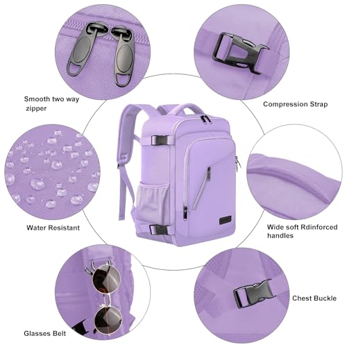 Miniatura 6 de Mochila Viaje Cabina Avion 40x20x25 Mochila Cabina Para Mochila Ryanair 40x20x25 Equipaje De Mano Mochilas Mujer Cabina Avion Maletas De Viaje Mochila Portatil 14 Pulgadas Con Puerto Usb