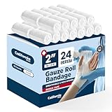 24 Gauze Bandage Rolls with Medical Tape, 2