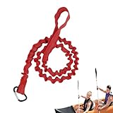 Generisch Paddle Keeper, Kayak Paddle Lanyard,Stretchbares Paddle Anti-Lanyard - Correa portátil para tabla de surf de remo, accesorio de seguridad para kayak para principiantes, entusiastas