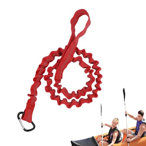 Lanyard kayak, cuerda de paleta de kayak | en canoa Lonyard con paleta extensible,Correa Paddleboard portátil para tabla de surf, accesorios de seguridad para principiantes, apasionn