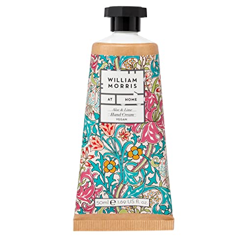 William Morris at Home Crema mani Aloe & Lime, 50ml, Golden Lily Light