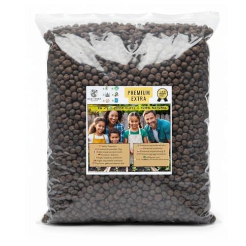 OLD TERRA NATURAL 3l. ARLITA para Plantas Sustrato orquideas Arlita para Plantas jardineria Arcilla expandida Piedras Drenaje macetas sustrato para orquideas Soil. (Grano Gordo, x1)