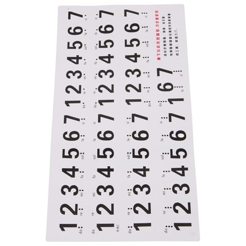 ULDIGI Adhesive Piano Keyboard Stickers 88-Key Piano Key Stickers for Beginners