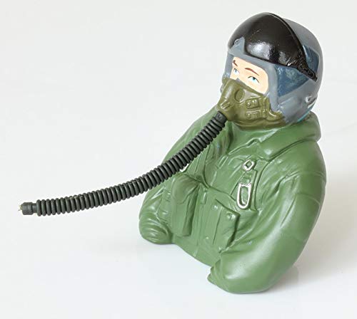 1/6 Scaled Freewing EDF Jet Pilot Figure for RC Model Airplane Jet Plane - Green - L77×W35×H76mm