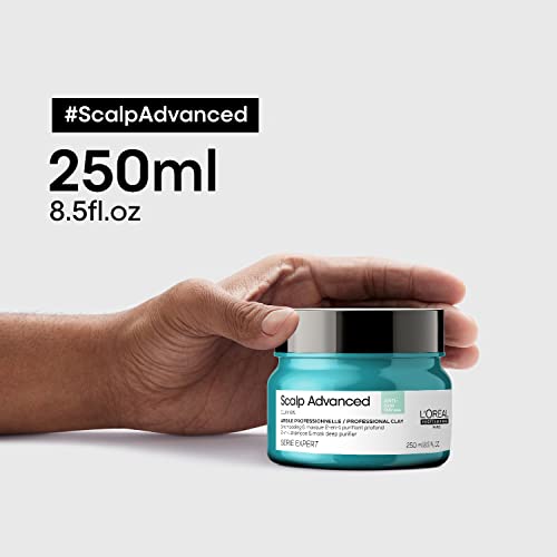 L’Oréal Professionnel Scalp Advanced Anti-Oiliness 2-In-1 Deep Purifier Clay | For Oily Scalp | With 3% AHA (250 Gm). - Image 6