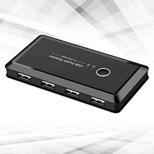 Mobestech Seletor de chave USB 2.0 para impressora, teclado, mouse, caixa comutadora USB 2.0