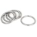 uxcell 50mmx40mmx5mm Stainless Steel Webbing Strapping Welded O Rings 5 Pcs