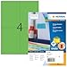 Produktbild HERMA 4399 Farbige Etiketten grün, 100 Blatt, 105 x 148 mm, 4 pro A4 Bogen, 400 Stück, selbstklebend, bedruckbar, matt, blanko Papier Farbetiketten Aufkleber