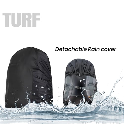 Image of Emmi Turf Backpack for Men and Women 48 L | Travel Bags for Camping and Hiking | Lightweight Outdoor Backpack With Water Bottle Holder |Stylish and Adjustable Travel Rucksacks | 18 Months Warranty