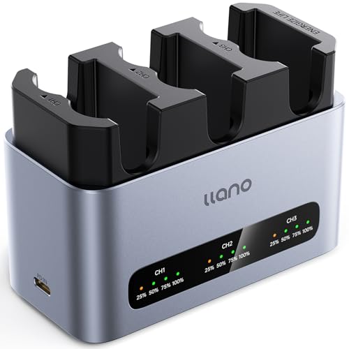 Cargador rápido de batería Llano de 30W con triple ranura y conexión USB-C