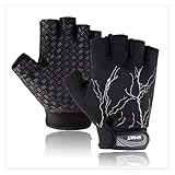 Non- slip Design with Multiple Protection: Equipped with silicone hot stamping and thickened gasket, our exercise gloves are not only non- slip and wear-resistant. Good buffer against rubbing can also effectively protect your hands from being worn out!