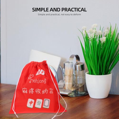 UTHCLO Portable Mahjong Storage Bag Drawstring Oxford Fabric Organizer Holder Lightweight Protective Pouch for Mahjong Tiles Game Night Tournament by UTHCLO - Used condition - Image 8