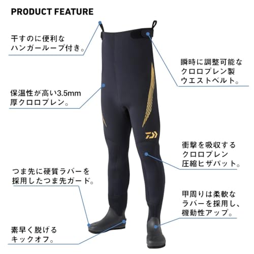 ダイワ(DAIWA) スリムウェーダー (先割れ) DSW-4202VR ブラック 各種 5枚目