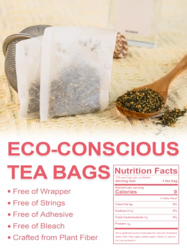 Image of TeeLux Decaf Peach Ginger Green Tea Bags, Smooth & Refreshing Taste, 100 ct