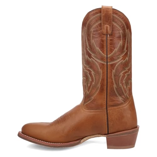 Laredo Mens Novak Embroidered Round Toe Pull On Casual Boots Mid Calf - Brown3