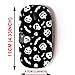 CJCBROES 2.4G Wireless Mouse with Cute Pattern Design for All Laptops and Desktops with Nano Receiver - Halloween Black Festive