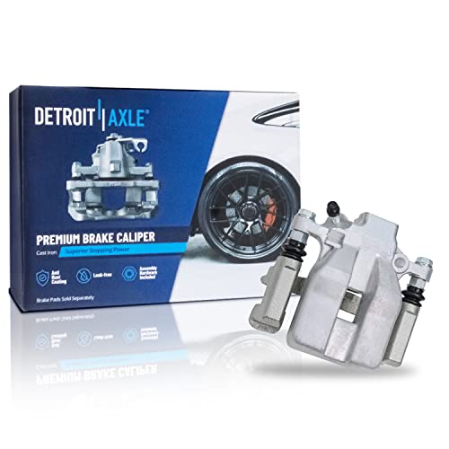 Image of Detroit Axle - Rear Brake Kit for 2008-2011 Toyota Avalon 2007-2011 Camry | 2007-2012 Lexus ES350, 2008 2009 2010, 2 Drilled & Slotted Brake Rotors + 1 Left Brake Caliper