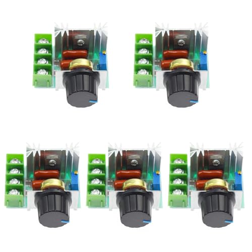 5Pcs 25A PWM AC Motor Speed Control Controller 2000W Variable Voltage Regulator 50-220V