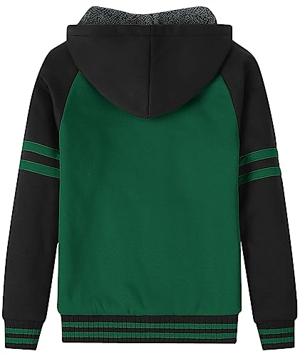 Image of V VALANCH Boys Hoodie Zip Up Fleece Lined Jacket Warm Sherpa Hooded Sweatshirts for Boys Girls 6-15 Years