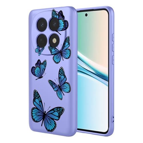 Coque Redmi Note 15 évitez les rayures avec le TPU souple papillon violet