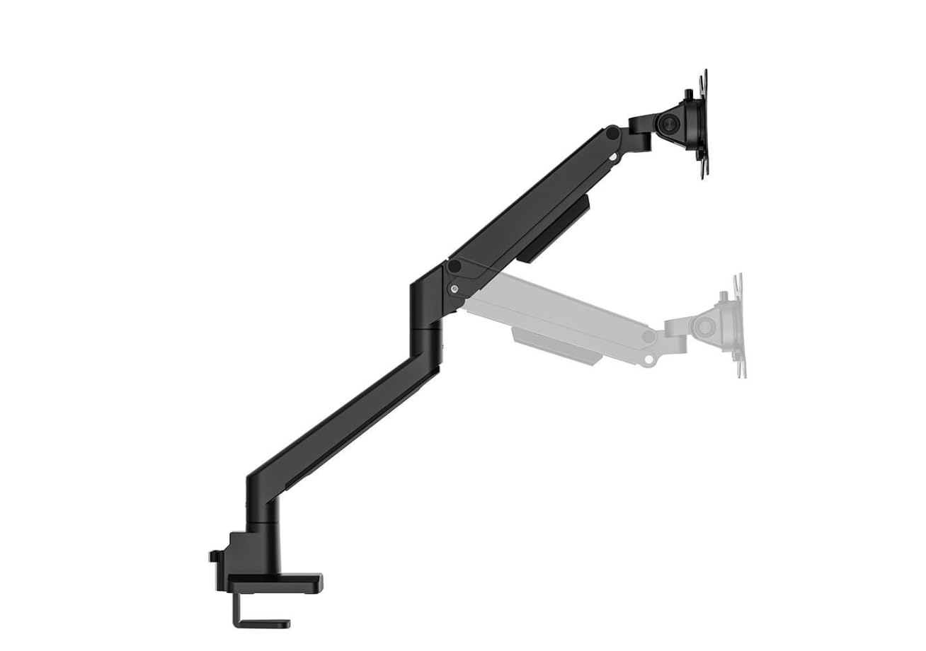 Brazo monitor 17-35" muelle de gas 1-9 kg VESA 75x75/100x100 negro