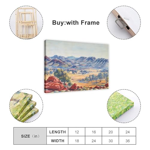 Impression giclée sur toile Albert Namatjira avec cadre premium