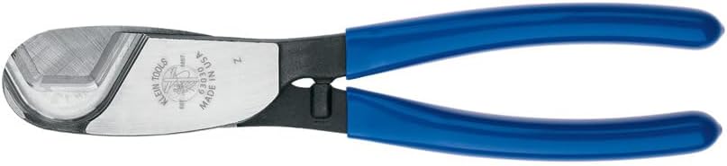 Klein Tools 63030 Cable Cutter, Made in USA, Coaxial Cutter for 1-Inch Aluminum and Copper Cable, One-Hand Shearing