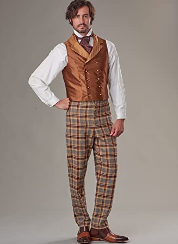 Mccall's Men's Costume, Victorian Gentleman Sewing Pattern Kit, Code M8185, Sizes Small, Medium, Large, Multicolor #TOP4