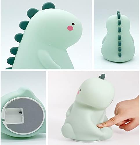 Dinosaur Night Light for Kids, 7 Colors Changing Touch Sensor Room Decor Light for Boys Girls, Rechargeable Nursery Dinosaur Lamp Baby Mood Light Dinosaur Lamp for Boys & Girls. (Green) 3 41TTf2GmhIL. AC