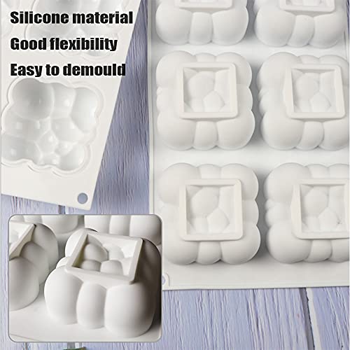 Anyingkai 3d Silicone Cubo Stampo,Candele Stampo