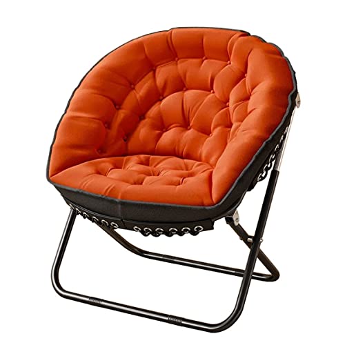 HXYSXHJUO Sillón Tipo platillo Extragrande: cómodo y Plegable con Estructura de Acero al Carbono para Sala de Estar y Oficina en casa.