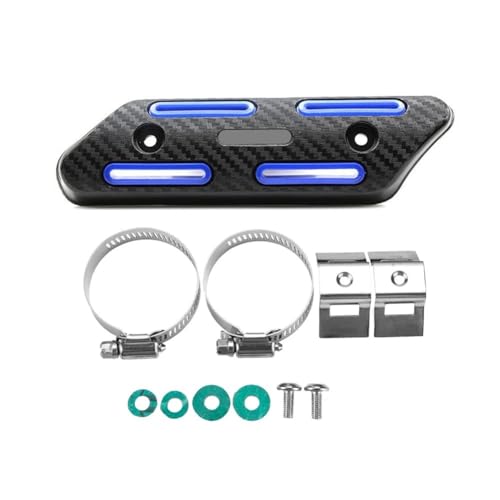 モーターサイクル用ヒートシールド オートバイ用ユニバーサル排気熱絶縁プロテクター レトロフィット 火傷防止ガード 排気熱絶縁ガード