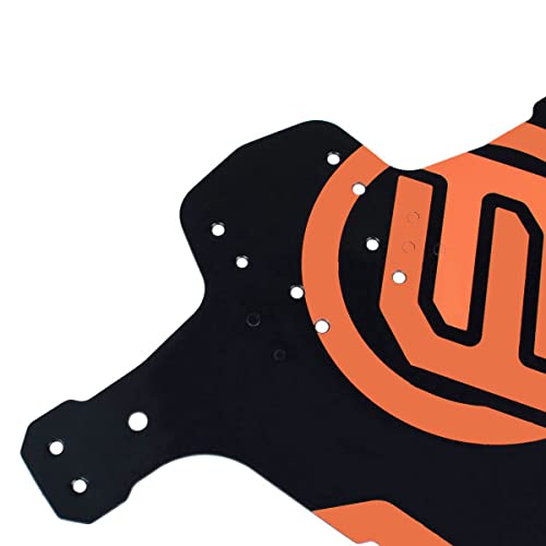 Fifty-Fifty 2-Pack Mountain Bike Fender, Mtb Mudguard, Front And Rear Compatible Bicycle Mudguard, Fits 26", 27.5", 29", Plus Size And Fat Bike Wheel Sizes (Orange) #TOP6