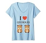 Photo Gallery donna little baby quokkas umorismo animali amano i love quokka maglietta con collo a v Photo Gallery donna little baby quokkas umorismo animali amano i love quokka maglietta con collo a v