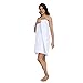 GOODSALEOK Waffle Robes For Women Towel Wrap Towel Robe Spa Lightweight With Pockets Cotton Blend Bathrobes White l/xl
