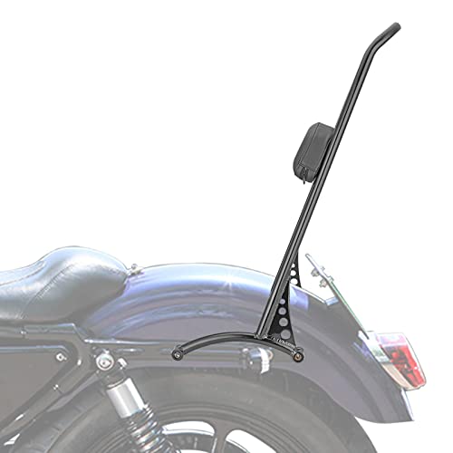 Wsays 21" Classic Styled Gloss Black Tall Passenger Backrest Sissy Bar Compatible With Harley 1996-2003 Harley Sportster Xl 883 1200 #TOP2