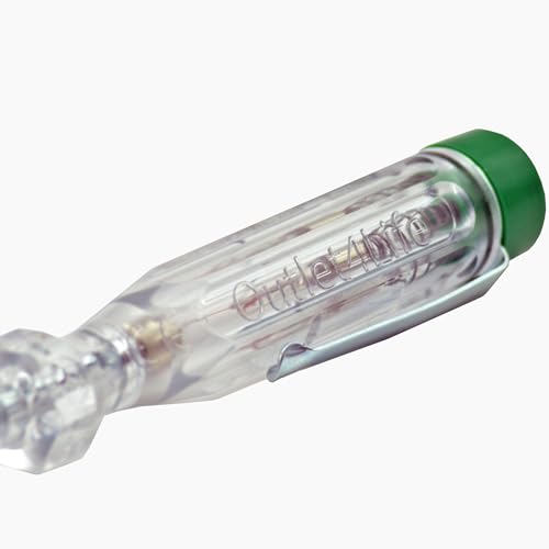O4L Einpoliger Spannungsprüfer/Phasenprüfer mit fest integrierter Glimmlampe, Schraubendreherklinge und Ansteckclip aus Metall, Made in Germany, 3 Stück