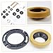 PartyKindom 1 Set Toilet Flange Wax Ring for Bathroom Toilet Bowl Gasket Sealing Kit with Installation Tools